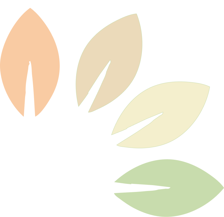 Abstract leaves on black background