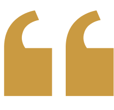 Elegant gold quotation marks design